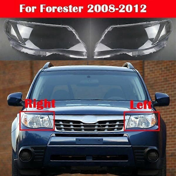 Bilfrontlyktglass for Subaru Forester 2009-2012 Frontlyktdeksel Bilutskifting Auto Shell