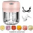 Mini elektrisk madhakker - Mærke - Model - 30W - 250ml - Pink