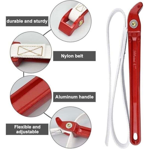 Universal stroppenøkkel - ZOR® - Gummi - 85 cm - Sklisikkert håndtak - Ergonomisk - Robust