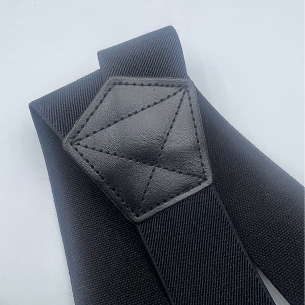 Herre X-formede seler – 3,8 cm bredt elastikbånd med 4 spænder, justerbart skridsikkert design, 2-pak.