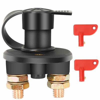 Isolatorafbryder - AIMOONSA - Batterifrakoblingsafbryder - 12/24V - 200A - Vandtæt hætte