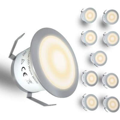 Infälld LED-bryggbelysningssats - Infälld - IP67 - 12V - Varmvit