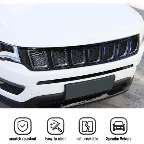 Kulfiber beskyttelsesgitter til Jeep Compass MP 2017-2020