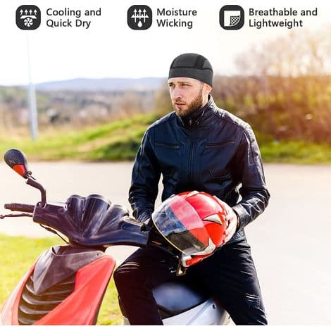 Dödskallebalaklavafoder, andningsbar balaklava i mesh för män och kvinnor, lämplig att bära under hjälm.