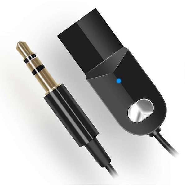 USB Bluetooth Högtalare Mottagare Trådlös Adapter 3.5mm Jack Bil Ljud Aux Musik Mottagare Handsfree Kit Bluetooth Aux Adapter