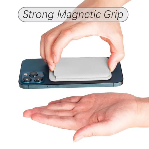Magnetisk kortholder til iPhone Hvid