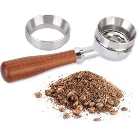 Kaffemaskintilbehør, 58 mm sølv aluminiumslegering universell magnetisk doseringsring