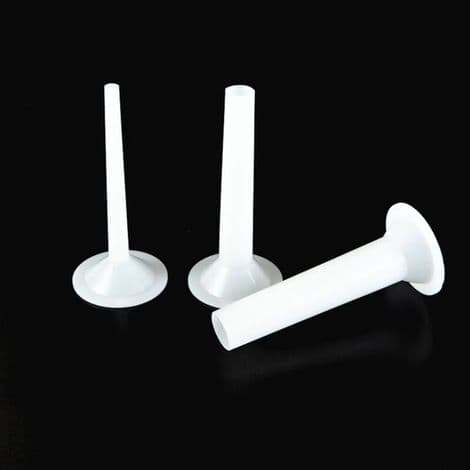 Korvhorn, 3 diametrar (1/2/3 cm), längd 18 cm, 3-pack, kompatibla med köttkvarnar -