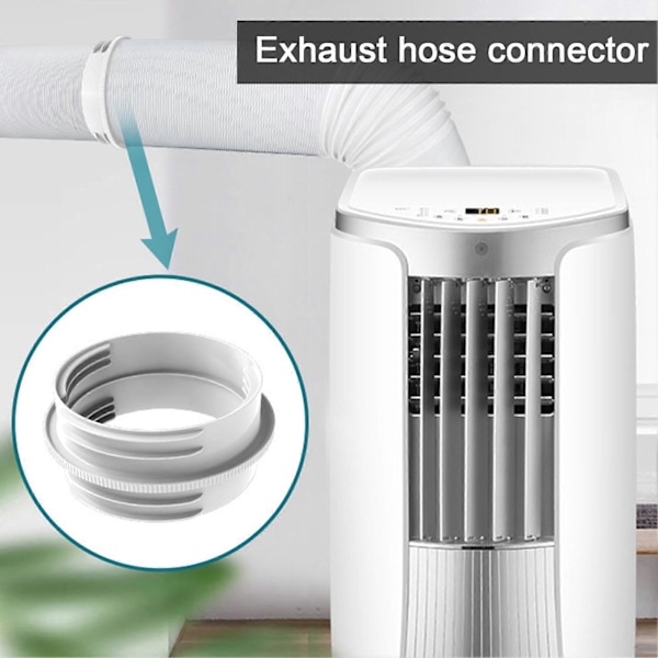 AC Slangadapter Portabel Luftkonditionering Avgas Slangkoppling Lätt att Installera Verktygsfri AC Slanganslutning Tillbehör QingHai