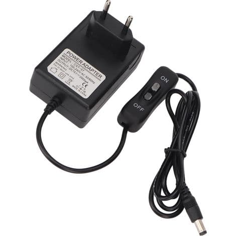 15V 2000mA strömadapter för varmtrådsskärare, robust metall- och plastkontrollkabel, 100-240V EU-kontakt, maxeffekt 30W