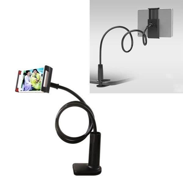 Joustava hanhenkaula-sänkytyöpöydän mobiilitablettiteline/iPad-tablettipidike