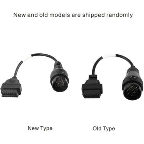 OBD2 38-pin til 16-pin adapterkontakt diagnosekabel for Iveco lastebiler