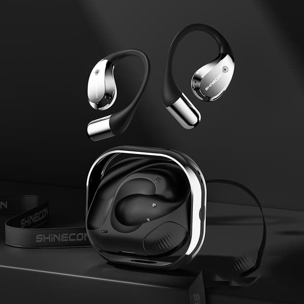 X5Pro Bluetooth-hodetelefoner - AI-oversettelse, støydempende svart