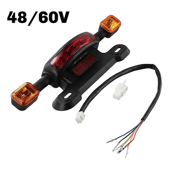 3-i-1 LED Baklykta Elektrisk Cykel Blinkers Baklampa E-Bike Bakre Bakljus Indikator Cykling