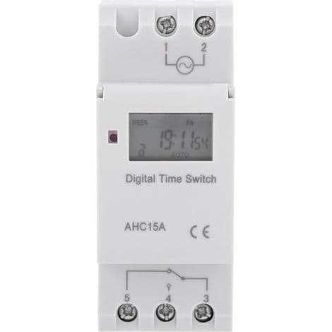 Ulisem Veckovis LCD Elektrisk Timer med Digital Timer 15 A (220 V)