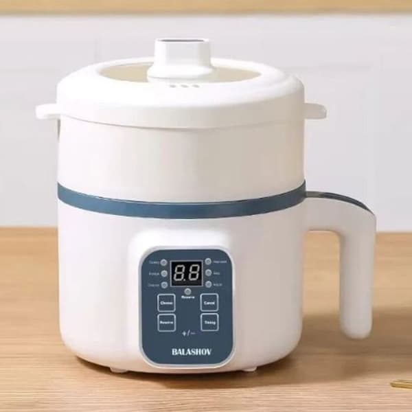 Elektrisk riskokare - EMS - Minigryta - Non-stick - Multifunktionell ångkokare - Enknappsstart