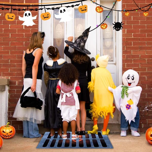 Dørmåtte og Halloween: 3D Klovne Dørmåtte Stereo Vision Horror, Halloween Dekoration