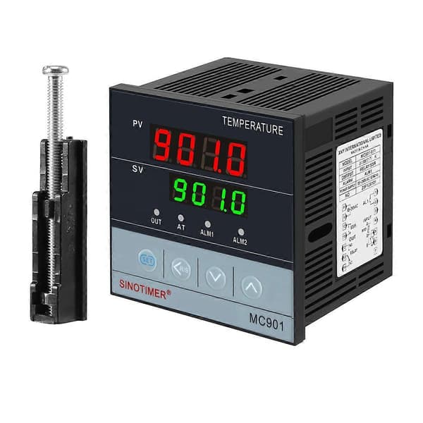 SINOTIMER MC901 Digital Vattentät PID Temperaturregulator K Typ PT100 Sensoringång Relä SSR Ou