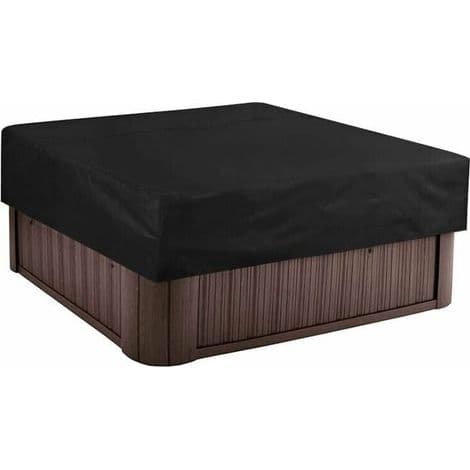 Fyrkantigt solskydd för pool, elastisk fåll med UV-skydd, mått 220×220×30cm, utan etikett
