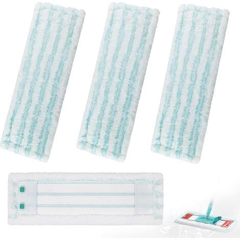 Sett med 4 erstatningsmopphoder for Leifheit Profi XL Micro Duo/Cotton Plus, erstatningsmopphode for Leifheit Profi XL, rask flekkfjerning, effektiv