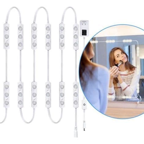 Sminkespeil - LED - Dimbar - Hvit - 7000K - Baderom