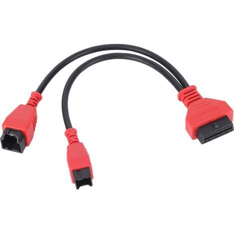12+8 amp diagnostisk kabeladapter for bil for Autel MS908 MS906, kompatibel med Chrysler Pacifica