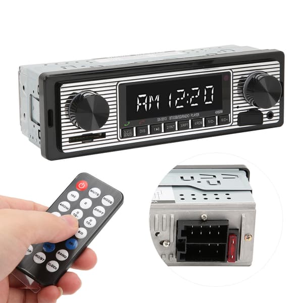 Bilradiomottaker Multimediaspiller Bluetooth 92dB 4 Ohm 150-20000Hz Fjernkontroll Universal