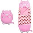 Barnsovsäck med kudde 137*50cm - Happy Nappers - Rosa - Rektangulär