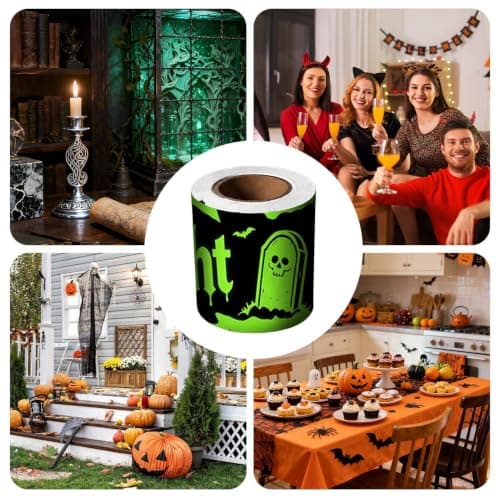 Halloween Advarselstape, Lysende Advarselsdekoration