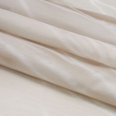 Stof badeforhæng med ringe - 200 x 200 cm - Muslingemønster - Digitalt print - Polyester - Skimmelresistent - Beige
