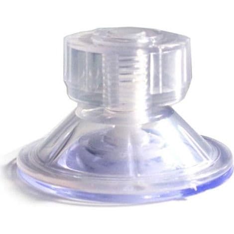 Transparent sugkoppsfäste med mutter, 6 stycken (4,5 cm) för kraftfullt grepp och justerbar för hand.