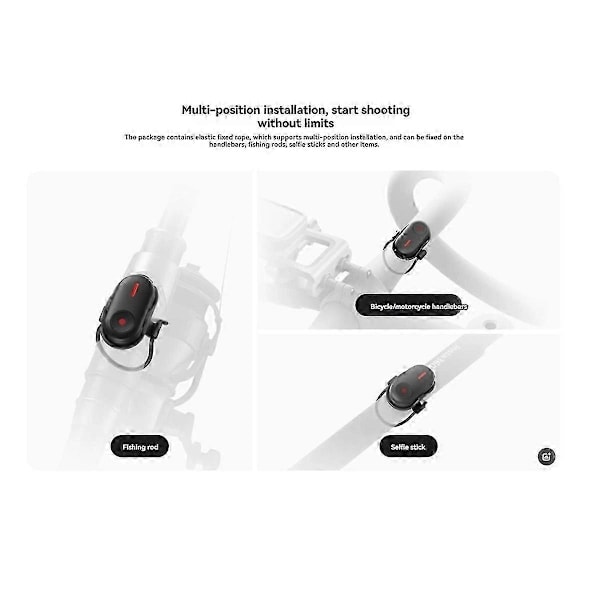 Mini Fjärrkontroll 10m Kompatibel med Insta 360 X4