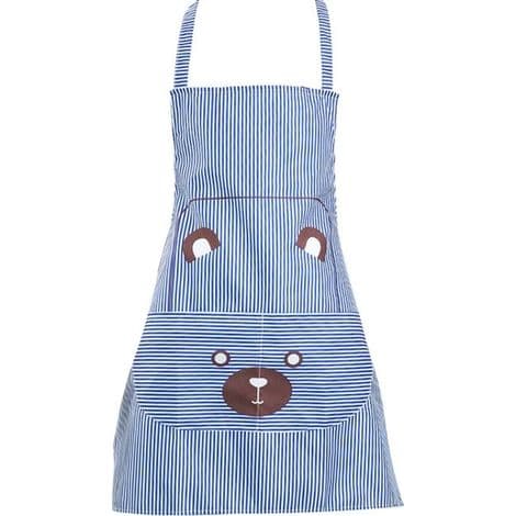 Blått kjøkkenforkle - Polyester - Unisex - Praktiske lommer
