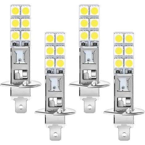 Sarja 4 H1 6000K Super White 80W LED-polttimoa sumuvaloihin