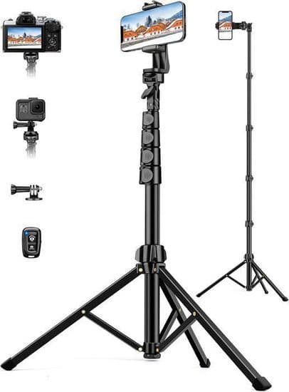 Smarttelefonstativ - MARSEE - Bærbart 170 cm - Aluminium - Fjernkontroll - Sklisikkert