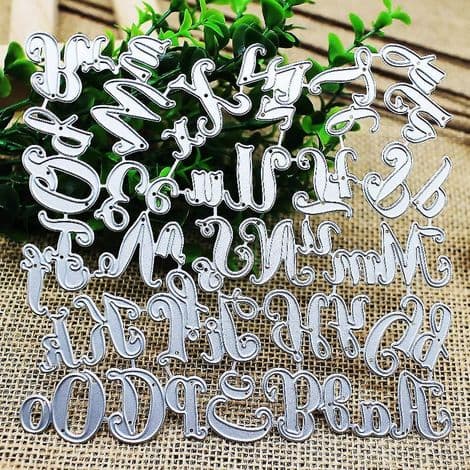 Alfabet bokstavsstansar för scrapbooking och pyssel