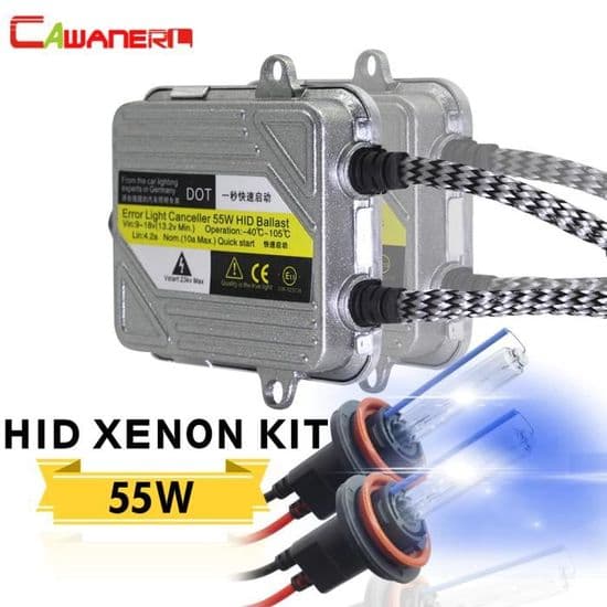 9005 HB3 - 6000k Kallvit - 55w Xenon HID Glödlampskit, Bil Dimljus