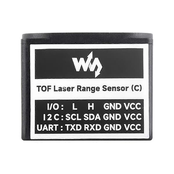 Waveshare TOF Laser Range Sensor UART I/O I2C Grensesnitt Kommunikasjon 25M Avstandsmåling for Raspberry Pi f