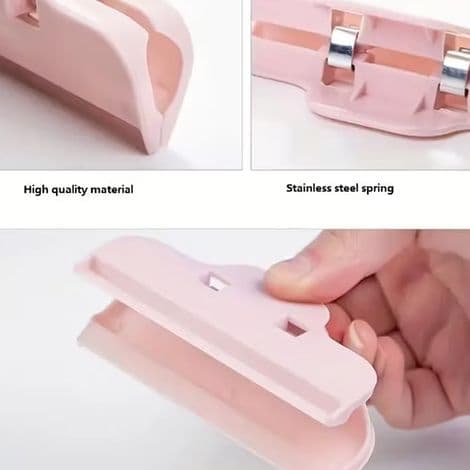 Set med 4 diamantritningsklämmor i plast, multifunktionsklämmor för hantverk, rosa
