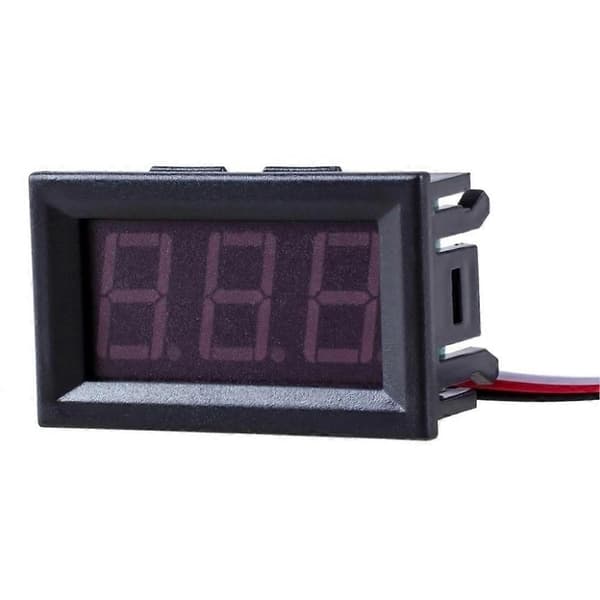 Digital Voltmeter DC 4.5V til 30V Digital Voltmeter Spændingspanelmeter Rød/Blå/Grøn Til 6V 12V Elektromobil Motorcykel Bil