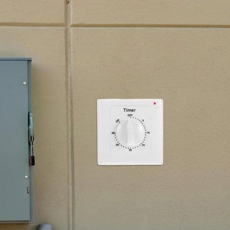 60-minuters nedräkningstimer, vattentät för badrum, fläkt och belysning