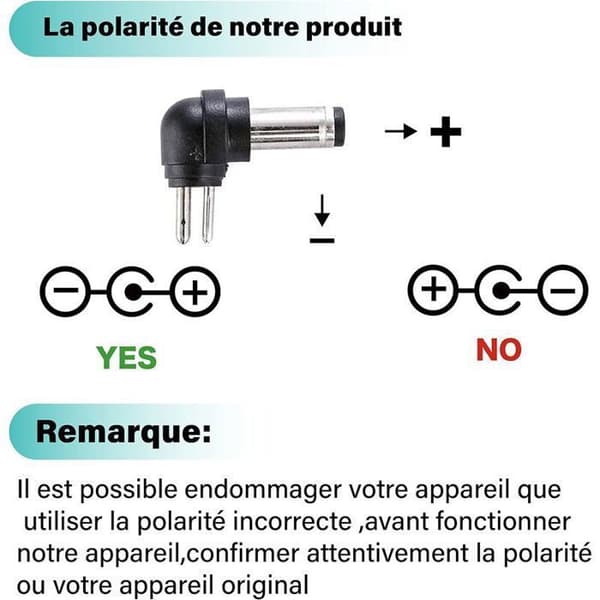 Universal 12W strømadapter 3V 4.5V 5V 6V 7.5V 9V og 12V, DC 220V AC oplader transformer til VTEC