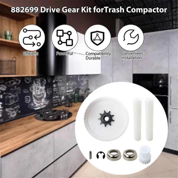 882699 Drivväxelkit, Drivväxelkit för sopkomprimator kompatibelt med Whirlpool sopkomprimator