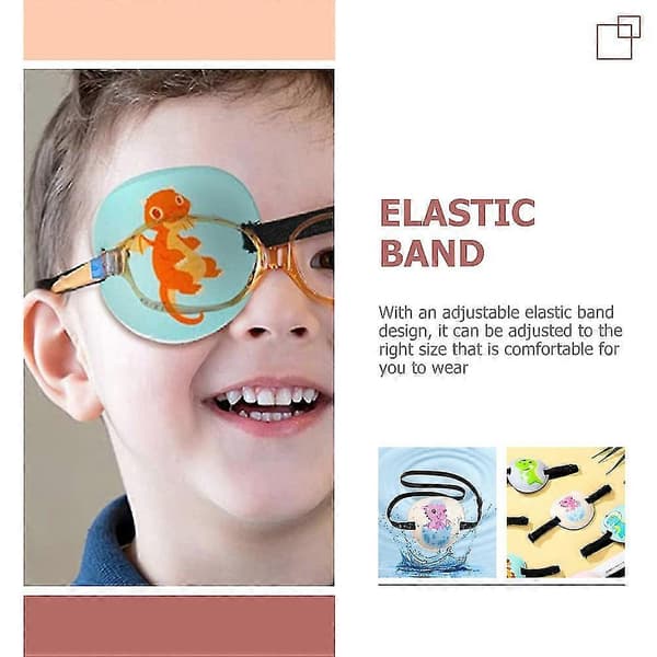 6 kpl Silmälaput Aikuisille Säädettävä Silmälappu Amblyopia Silmälappu Heikot Silmälaput Lapsille 3D Silmälaput