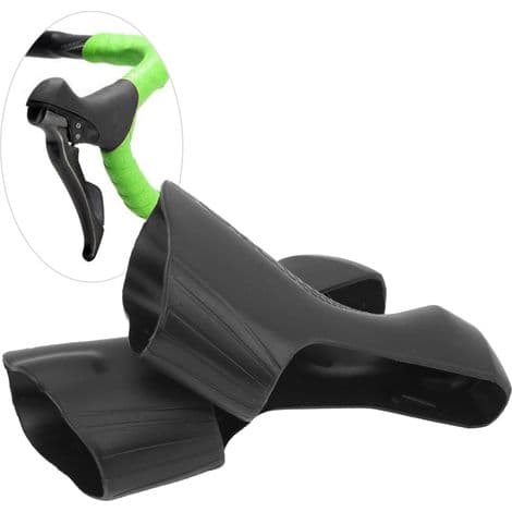 Beskyttelseshylstre til racercykelbremsegreb, kompatible med ST-4700/5800/6800, sort