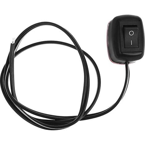 Universell 12V DC bilbryter, vippebryter, med 60 cm kabel for kjørelys.