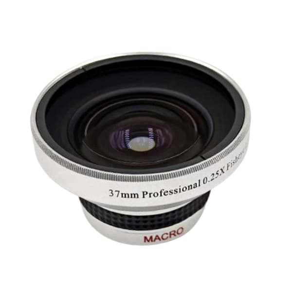 Sølv Sterk Anvendelighet 37mm 0.25X Super Fisheye Ekstra Objektiv For 37m