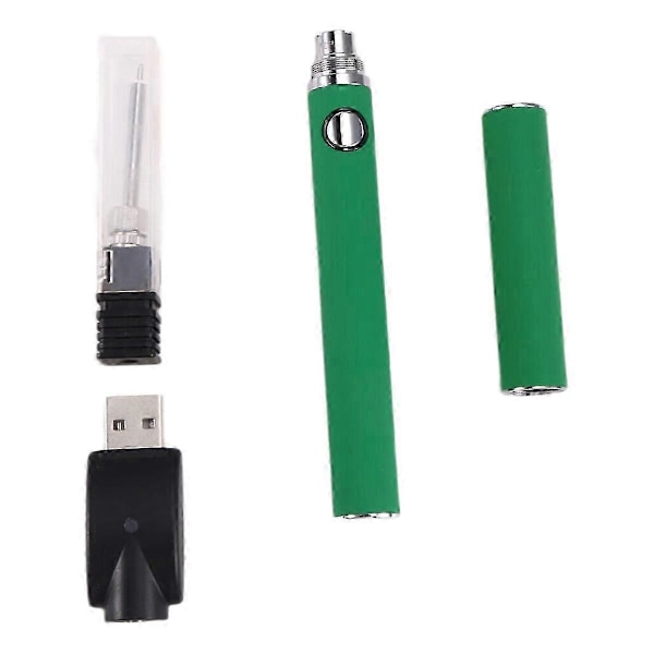 Apply 510 Gänga Batteri Patron Penna Justerbar Spänning Smart Power Penna USB Mini Lödkolvsats med Lock Grön