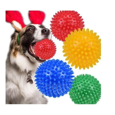Hundleksak - Stora pipbollar - 12 cm - Gummi - Flyter och studsar