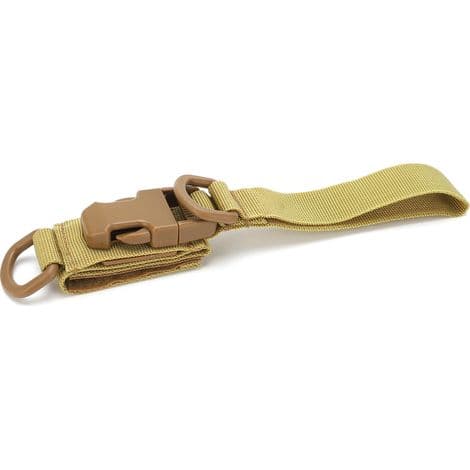 Justerbar EDC midjeväska med snabbspänne och krok för utomhuscamping (Khaki)